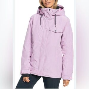 Roxy Billie Technical Snow Jacket Coat  in Pink Frosting Size L Ski & Snowboard